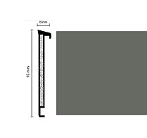 Плинтус Плинтус Dollken TS100 Life 1147 (1184/0146) Серый фото 1 | FLOORDEALER